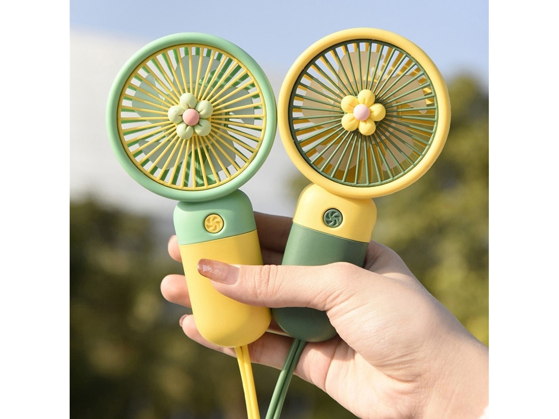 Novo Ventilador Portátil Silencioso, Pequeno e Multifuncional com Carregamento Usb, Ideal para Carregar o Pescoço BRILVIBERA