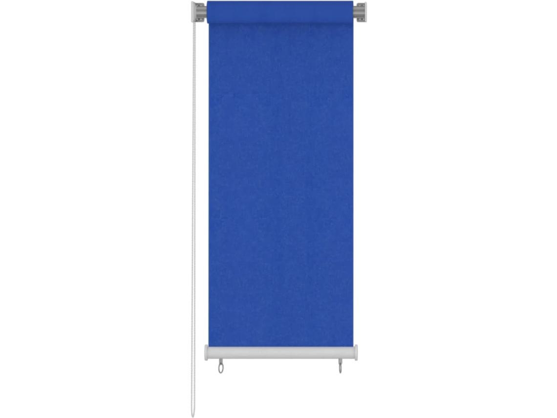 Estore de rolo para exterior PEAD VIDAXL azul (60x140 cm)