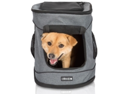 Mochila de Transporte para Animais de Estimação AQUAFORGE respirável até 20 Kg cinza