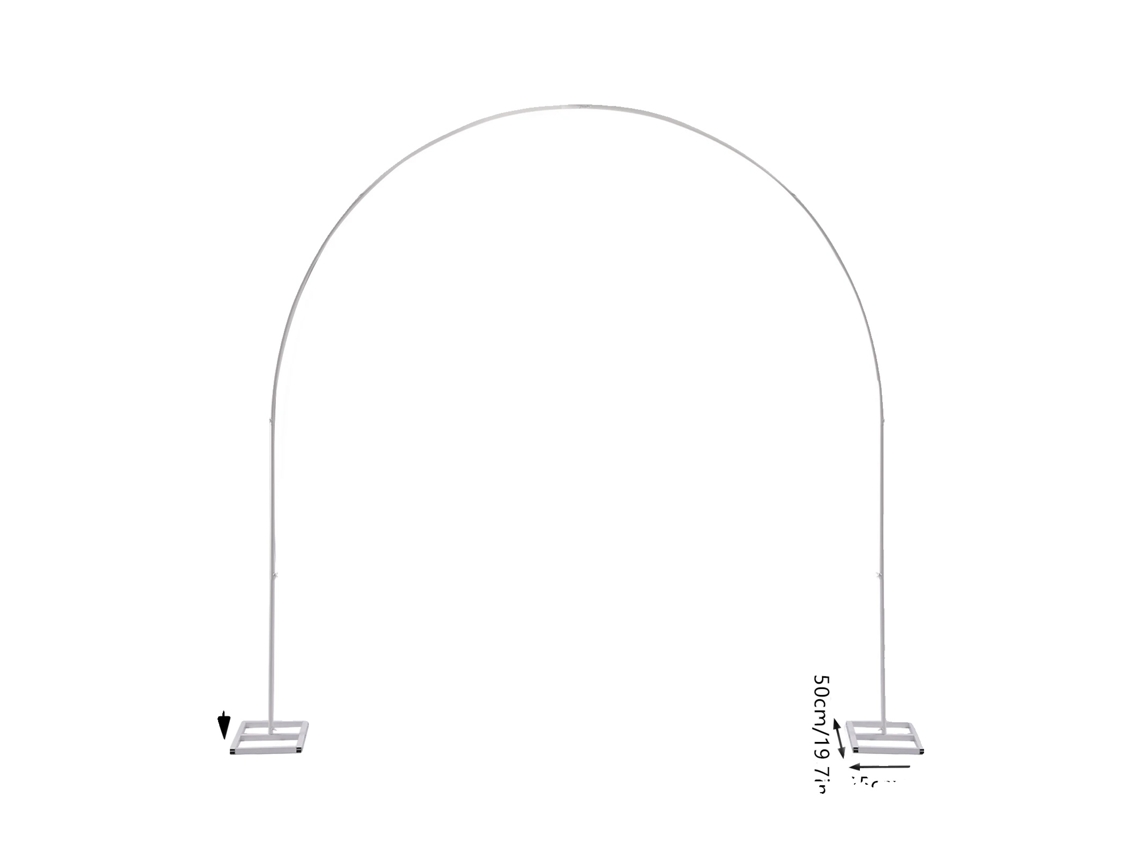 Arco De Casamento, Suporte De Ferro, Decoração Interna E Externa, M, Branco