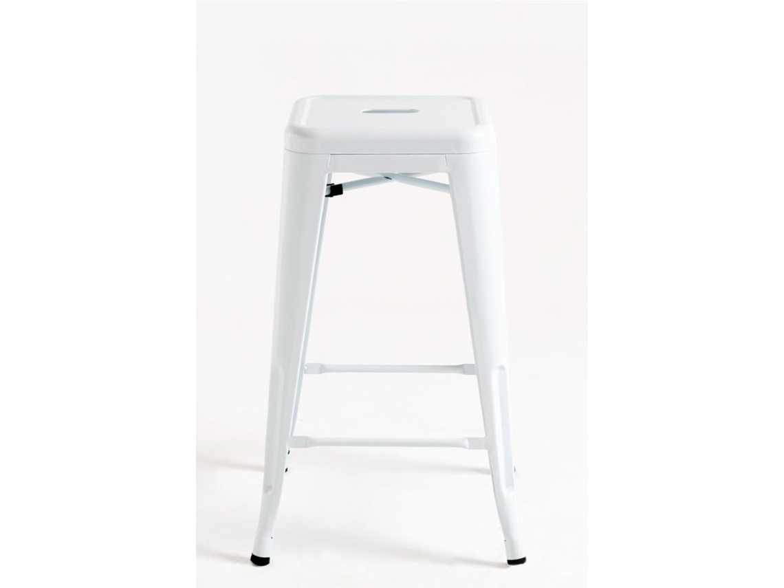Pack 4 Bancos Torix Baixos 65 Cm - Branco