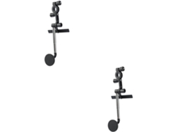 Conjunto De 2 Suportes Universais Para Celular Para Retrovisor De Carro Com Giro De 360°, Pretos.
