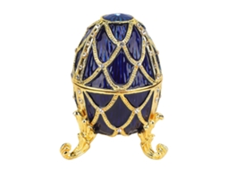Caixa De Jóias Em Metal Dourado Com Diamantes Artificiais Brilhantes, Enfeite De Páscoa, Decoração Para Casa E Artesanato