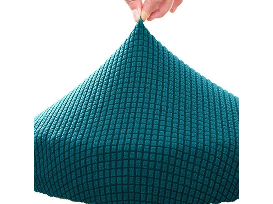 2026-funda Elástica De Estiramiento De Poliéster Para Silla Redonda Lavable Almohadilla Taburete Hogar Qya Azul Pavo Real