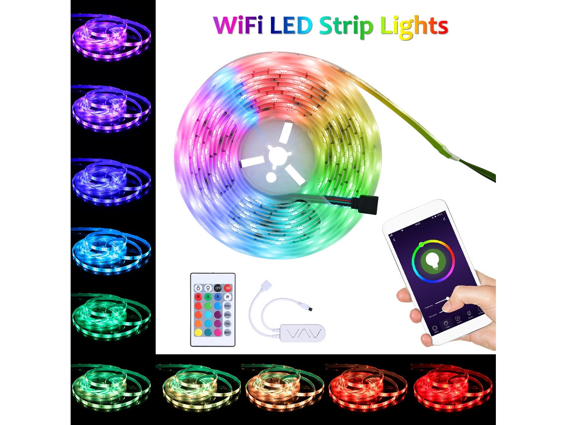 2026 tomshine Luz Led Inteligente Wifi 5m Rgb Cambio de Color Ip65 Compatible Con Alexa Control Remoto