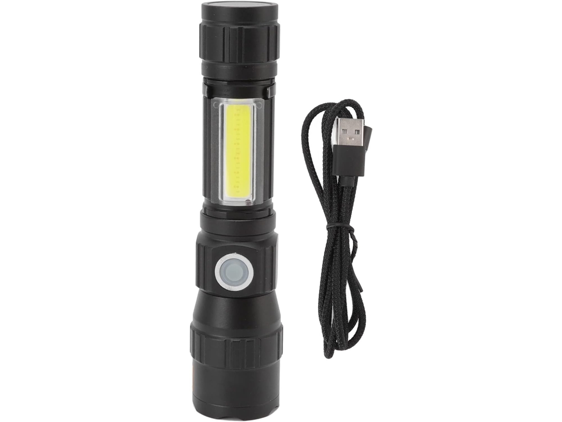 Lanterna De Bolso Led Leve, À Prova D'água E Recarregável Via Usb,