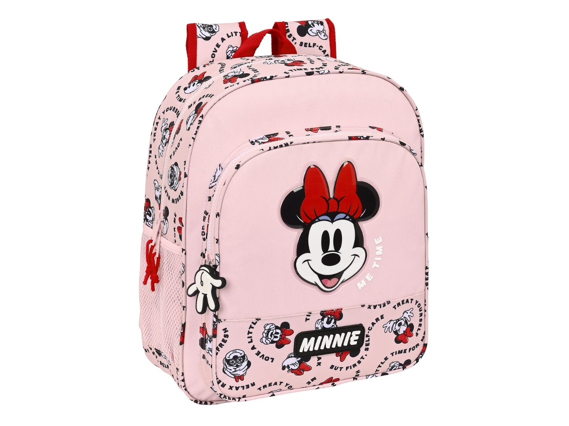 Mochila Escolar MINNIE MOUSE Me Time Cor de Rosa 32 x 38 x 12 cm