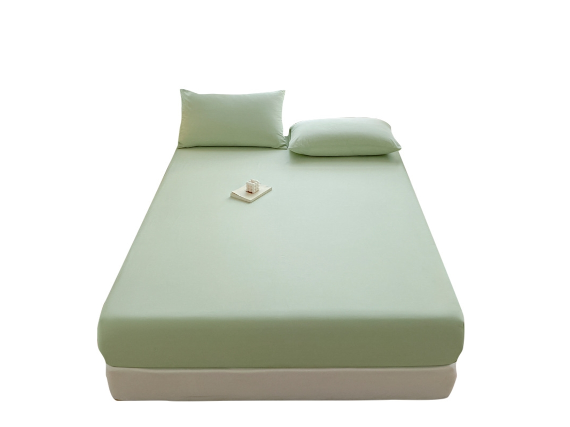 Lençol de Baixo com Elástico Microfibra Macia, Apenas 1 Lençol de Baixo Verde 150x200cm PANOONA