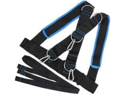 Faixa De Resistência Ifundom Para Treino Força E Com Alça Antiderrapante, Nas Cores Preto Azul Ideal