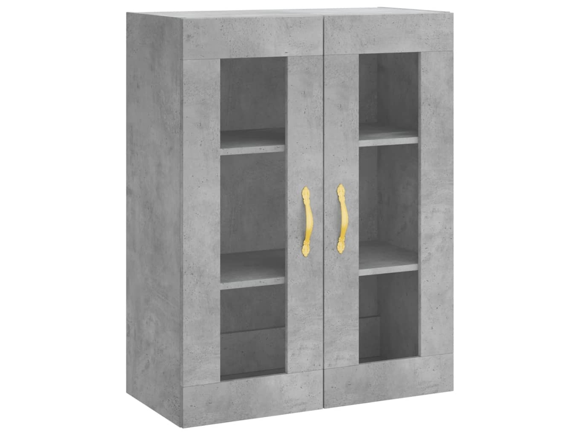 Wall Mounted Cabinet, Wall Mounted Cabinets Vidaxl Cinzeto Madeira Processada (n/a)