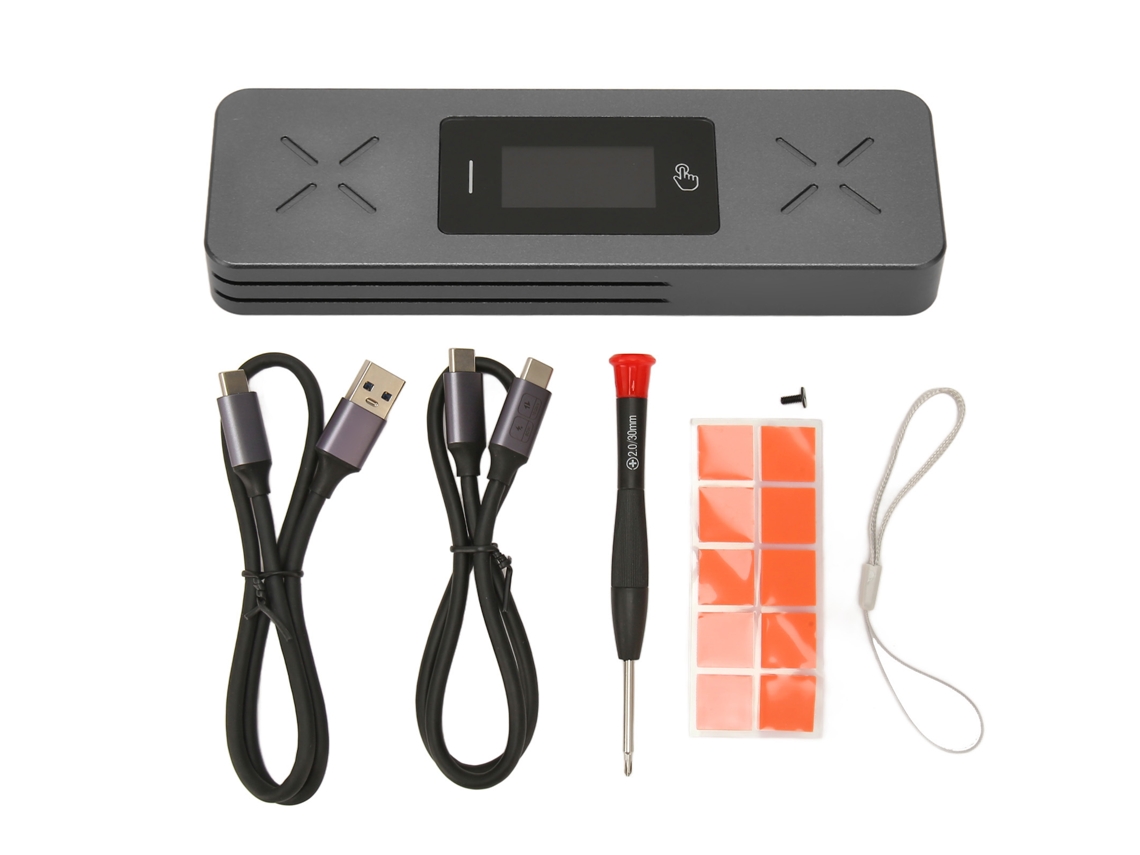 Enclosure De Disco Rígido Móvel, Display Inteligente, Transferência Usb3.2, Enclosure De Disco Rígido Móvel De Estado Sólido Jiayi M.2