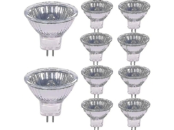 Rebe bombillas Halógenas 20w 12v Base Gu4 2800k Branco Quente Regulável Pacote de 10