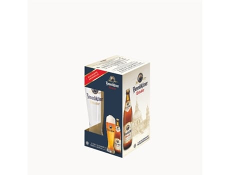 Pack Cerveja BENEDIKTINER Weissbier + Copo 50 cl (3 unidades)