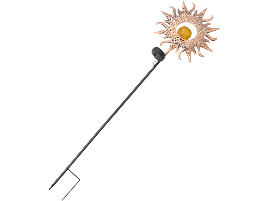 1 Peça De Projetor Solar Oco De Ferro Para Iluminação Ambiente Externa De Jardim.