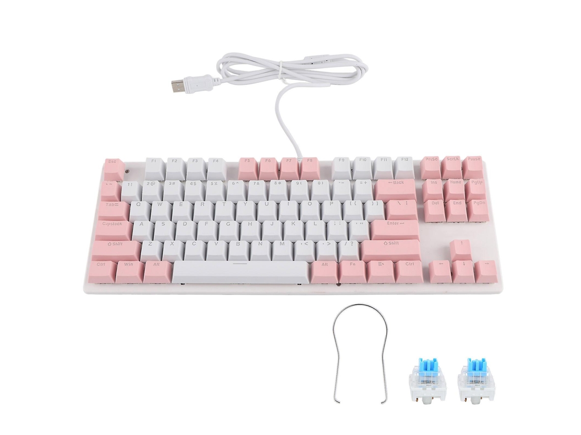 Teclado Gamer, Teclado Mecânico Gamer, Teclado De Luz Mista Com 87 Teclas, Design Revolucionário Everley891