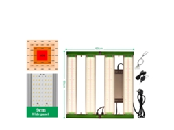 Luz De Cultivo Led, Dimerizável, Design Ajustável,400w Oem