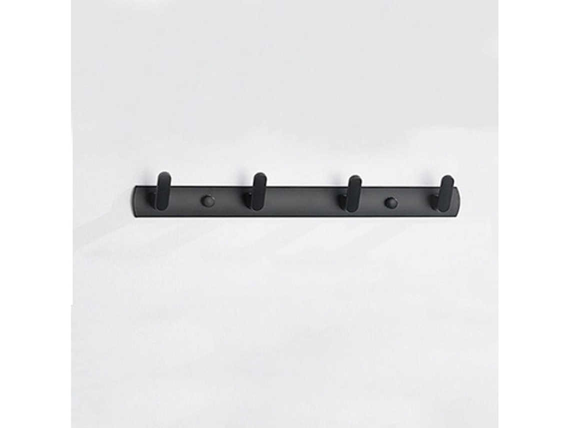 Cabideiro De Parede Para 3/4/5/6 Pessoas Com 4 Ganchos, Estrutura Resistente E Barra De Metal Para Pendurar.