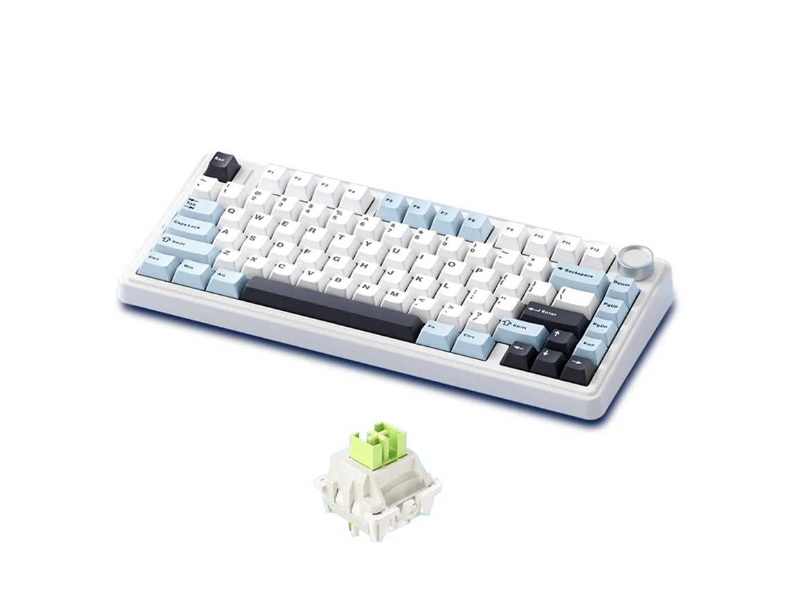 Teclado Mecânico Sem Fio Aula F75 Tri-modo Gaming