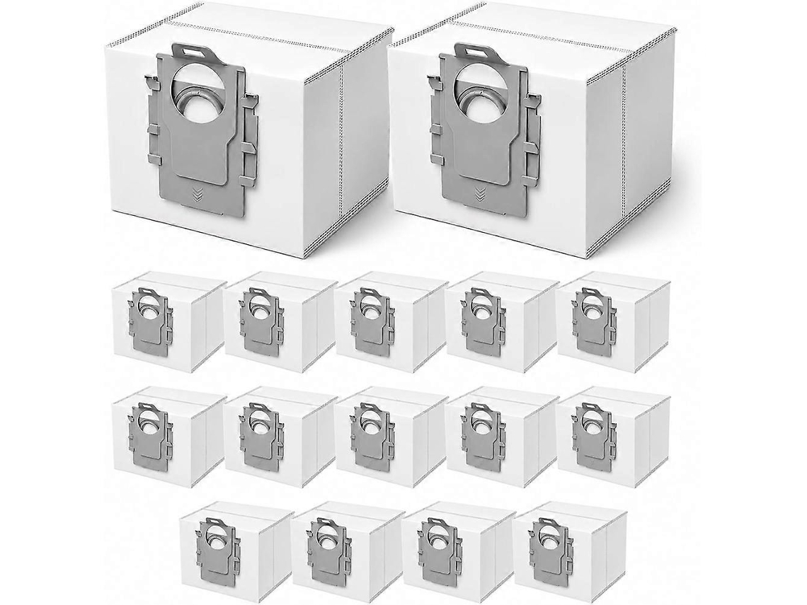 Conjunto De 16 Sacos De Pó Compatíveis Com Os Aspiradores Robô Roborock Q7 M5+, Q10 S5+/q10 X5+, S8+, S8 Pro Ultra, Q7 Max+/max E Q5 Max+.