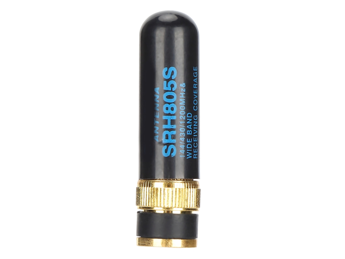 Antena portátil de banda dupla UHF+VHF macho Bncm para rádio walkie-talkie SRH805S-Aquaforge