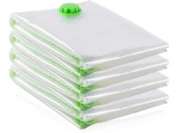 Conjunto De 4 Sacos Armazenamento A Vácuo, Extra Grandes, Jumbo 120x100cm, Herméticos