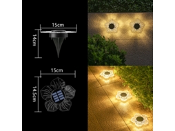 Peças De Luz Solar Acrílica Embutida Estilo 15 Luz De Parede Externa À Prova Dágua SUNNY SPACES