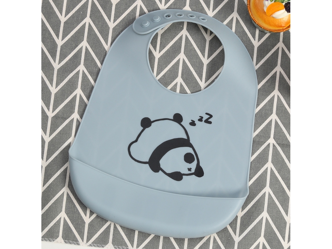 Babete Para Bebé, Macia, Absorvente E Fácil De Limpar, Em Silicone, Ajustável Elysve