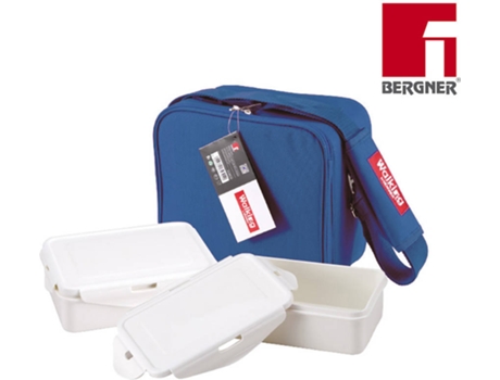 SACO PORTA ALIMENTOS POLIESTER AZUL MODELO WALKING BUS 23X22X13,5CM 