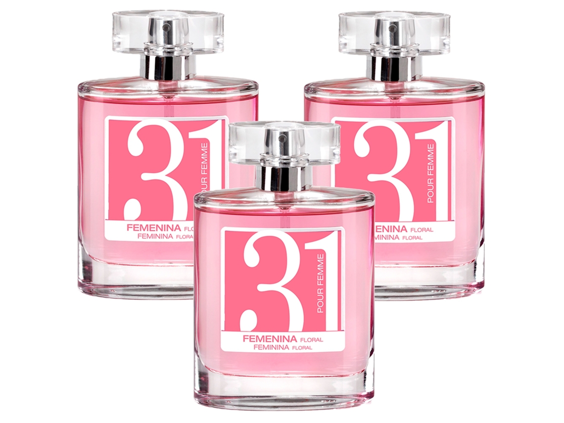 3X Perfume Feminino Happy Collection Nº31 100Ml CARAVAN