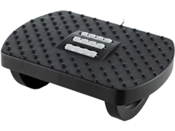 Apoio Pés Escritório Antiderrapante Função Massagem Vibração Preto 33x23, 5x12cm 12cm