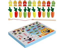 Jogo De Puxar Cenouras Brinquedo Educativo Para E Separar Por Cor Sensorial Pré Escolar