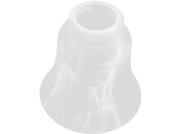 Cúpula De Vidro De Reposição 11,9 X 11,9 X 5,4 Cm Para Luminária Pendente, Cobertura De Vidro Transp Gokoco