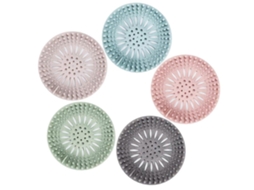 Conjunto De Filtros De Silicone Para Ralo De Banheiro Doméstico Com 5 Peças De Proteção Contra Vazamentos