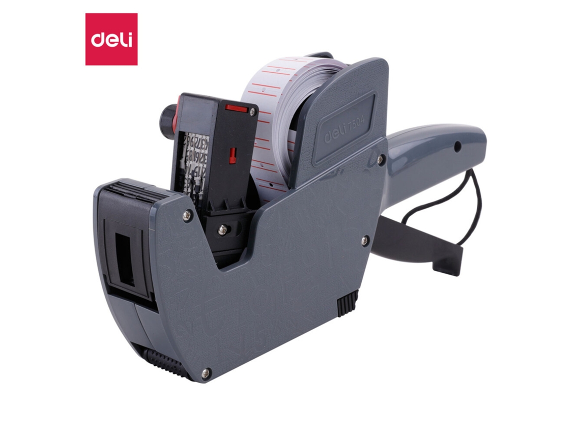 Máquina Etiquetadora De Preços Manual E7504 1 Linha, 8 Dígitos Deli