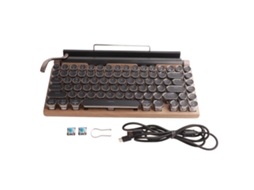 Teclado de Máquina de Escrever LAXISCREED Sem Fio Retrô Bluetooth