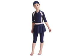 Traje de Banho Islâmico Fasst para Meninas, Burkini | S/MARCA