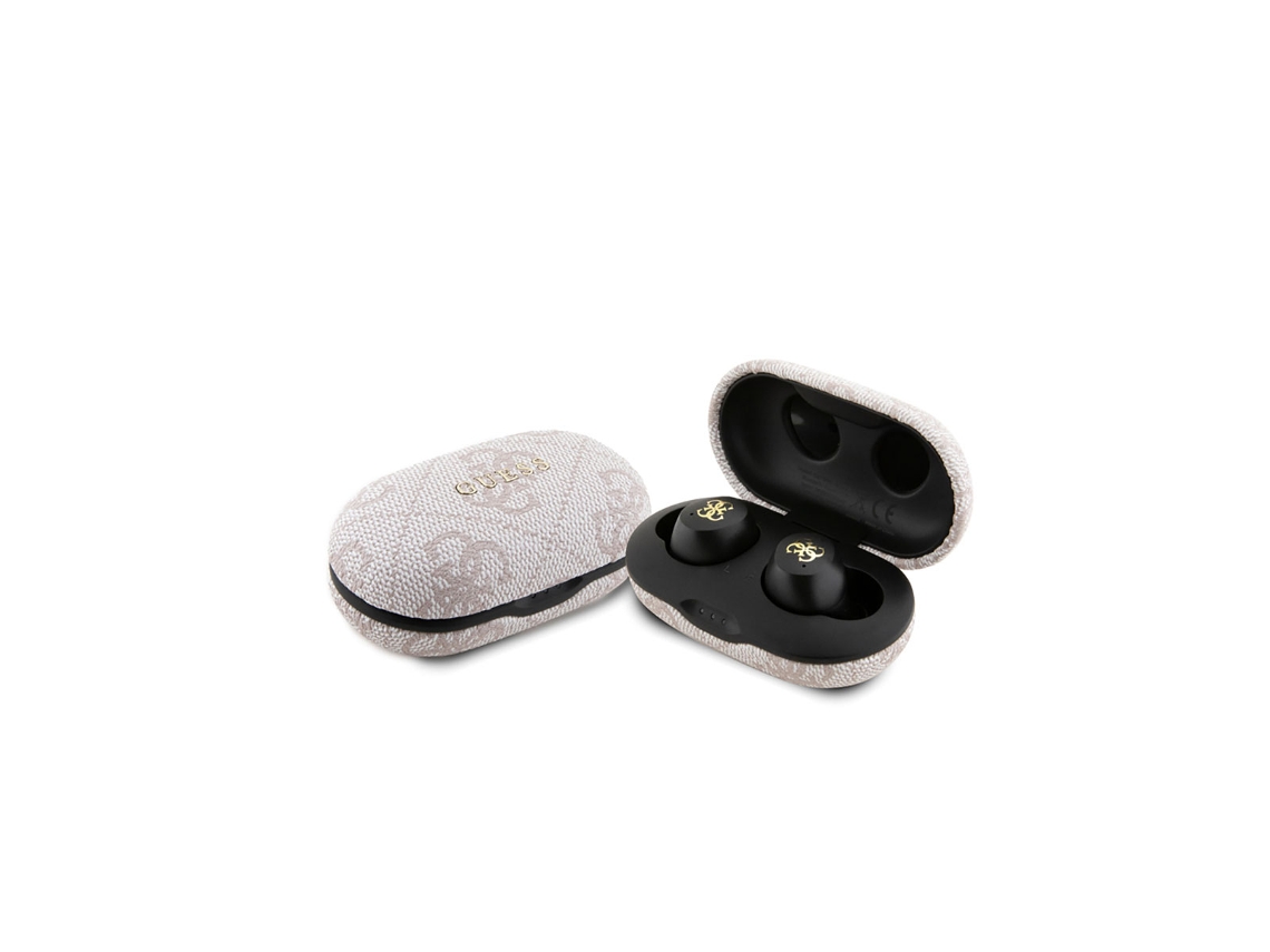 GUESS Auricular Sem Fios Bluetooth 5.3 Enc Da Série 4G com Estojo de Carregamento Rosa