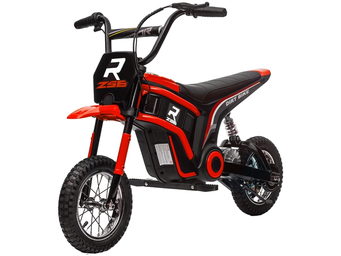 Motocicleta Elétrica Para Crianças, Motocicleta Infantil 24v Com Buzina, Luz, Com Acelerador De Empunhadura Giratória, 8-16 Km/h, 8-12 Anos, Ro Hachi