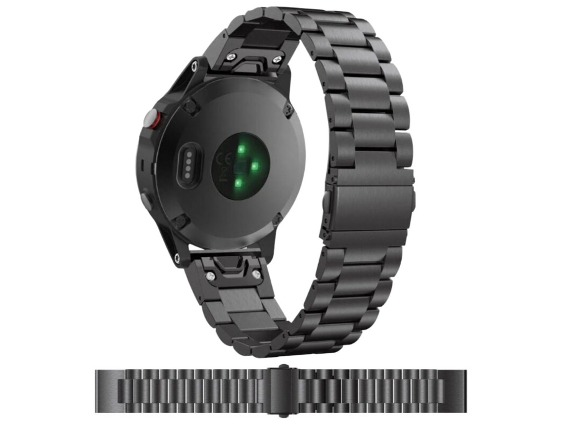 Pulseira ORYSIN em aço inoxidável para Garmin Enduro 2