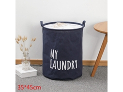 Cesto de Roupa Dobrável com Cordão, Grande Capacidade, Impermeável, para Guardar Roupas em Casa, no Banheiro e Quarto BRILVIBERA