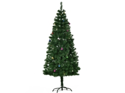 Árvore Natal de Artificial 180 Cm com 624 Galhos Enfeites Pinhas Pinhas Decoração de Natal para Interiores Verde