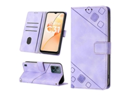 Capa De Couro Com Relevo Para Realme C31 4g