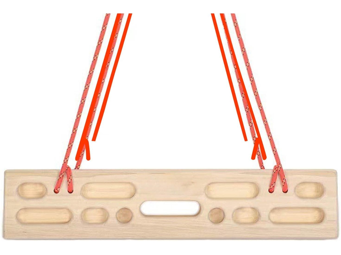 Prancha De Escalada Com 3 Pegadas: Fortalecedor Mãos Para Porta E