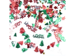 Laxiscreed Confetes Natal Diy 50g Com Estrelas, Papai Noel E Letras Feliz Natal Para Decoração Festiva