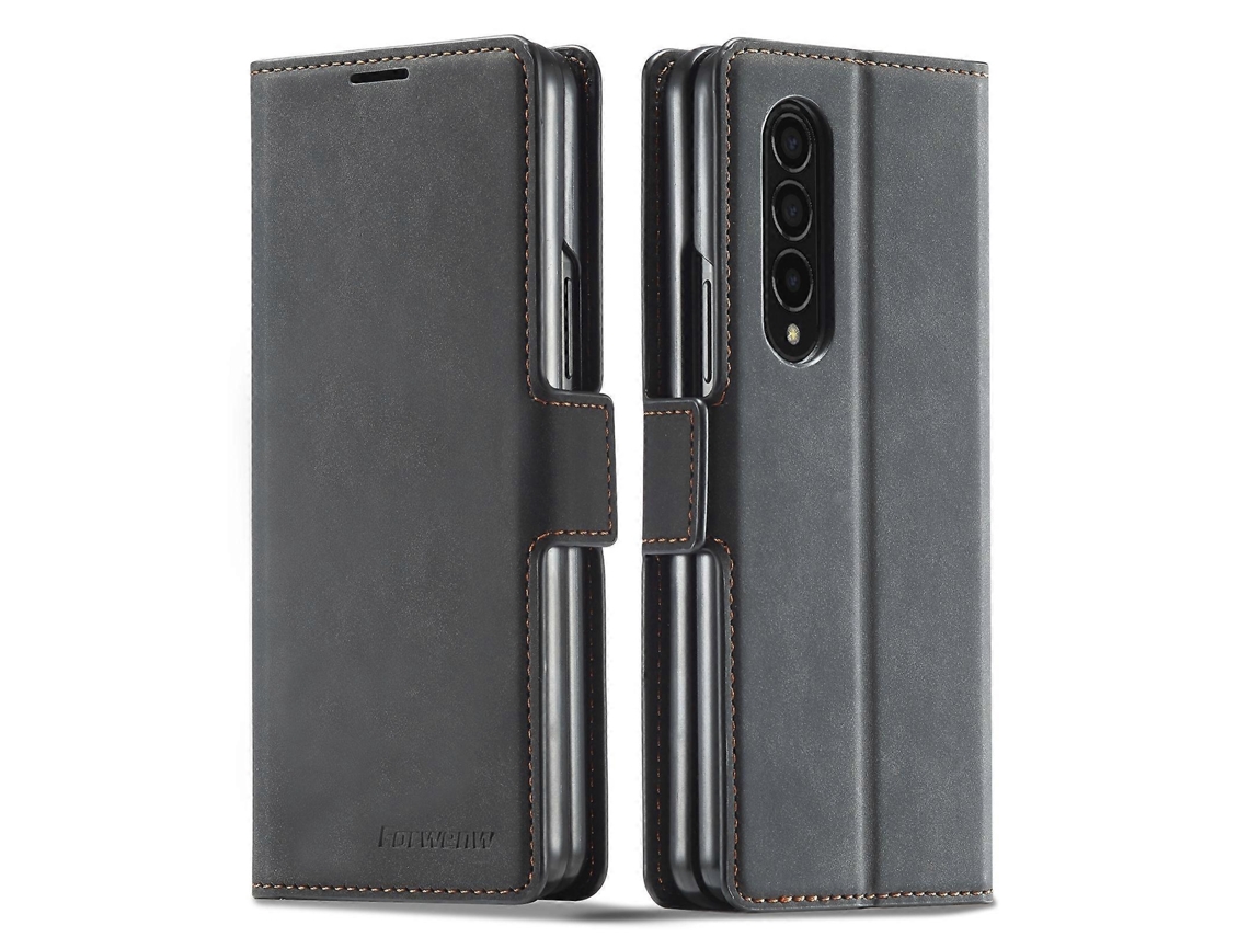 Capa Couro Magnética Para Samsung Galaxy Z Fold3 5g, Elysve