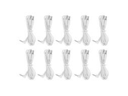 Cabo De Eletrodo De Pino 2 Em 1 Dc 2,5 Mm 1,2 M 10 Peças Para Máquina De Fisioterapia Tens Aquaforge
