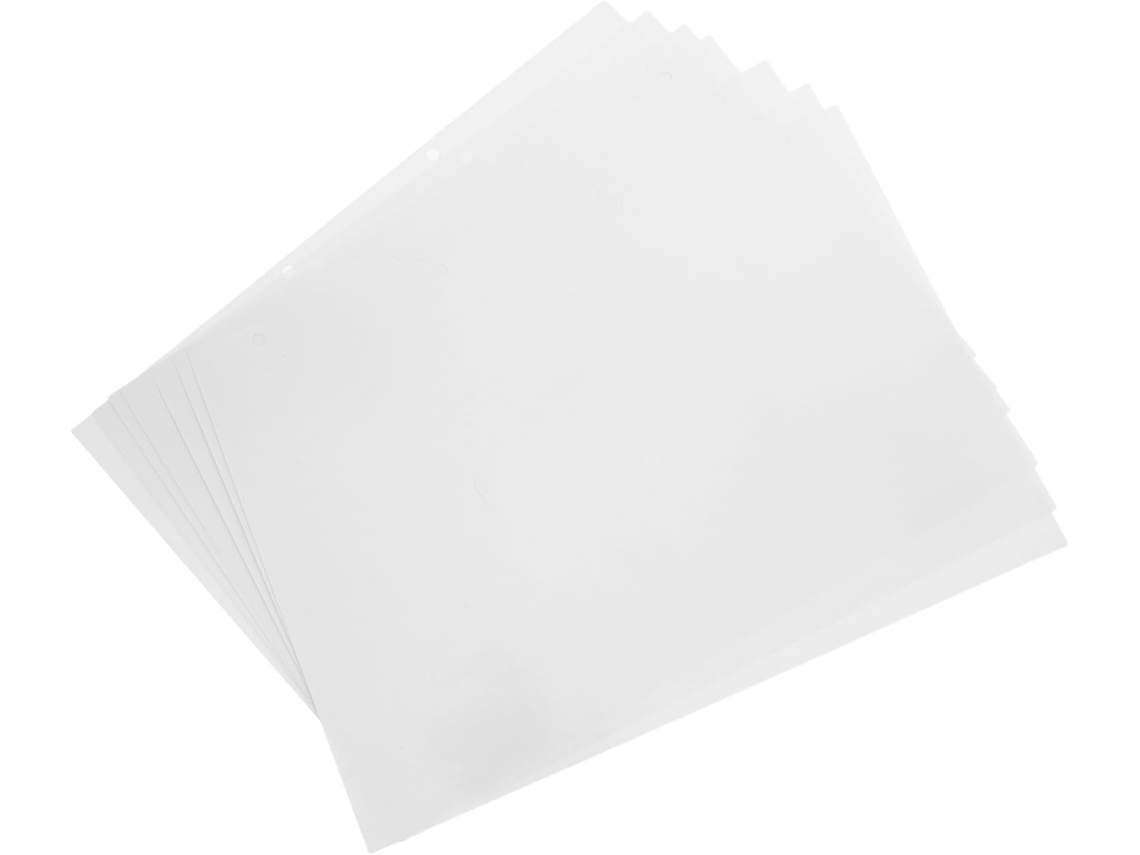 Álbum de figurinhas Toyvian com 50 folhas A4, folhas de papel frente e verso, compatível com fichários de 4 argolas.