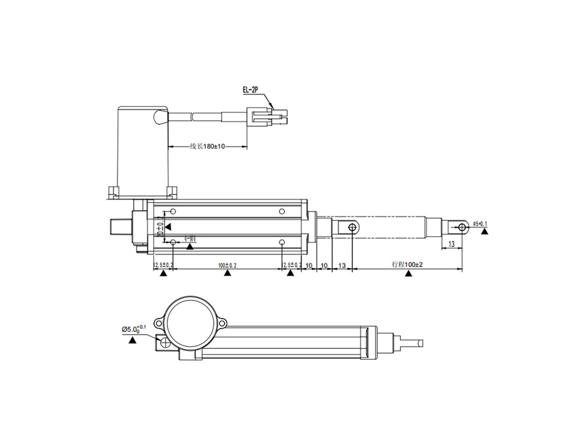 Atuador Linear Micro Elétrico 3 Polegadas 12v Ip54
