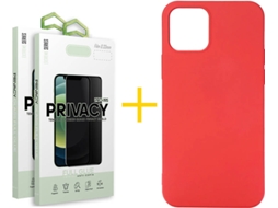 Capa + 2 Películas para iPhone 11 Pro SKYHE Vermelho