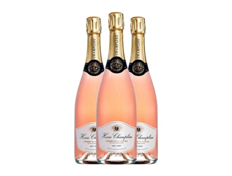 Espumante rosé HENRI CHAMPLIAU Rosé Brut Crémant de Bourgogne (0.75 L - 3 Unidades)